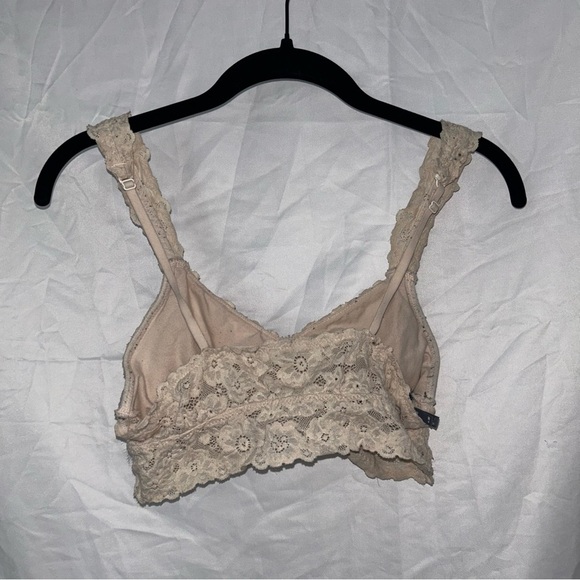 Aerie Bralette Lace Lined No Padding Wireless Long Line Full Coverage Bra - Picture 2 of 4